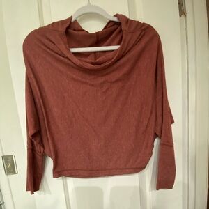 Miss Love y2k Doleman sleeve cropped ribbed top S oversized #41 30%off w ♥️